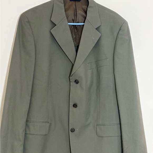 Brooks Brothers Brookscool Poplin  Men’s Soft Green  Suit Size 41 Reg Pants 35 - Picture 1 of 12